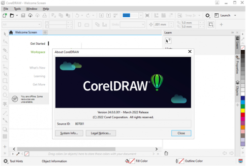 coreldraw2022最新破解版本下载_coreldraw2022(平面设计软件) v2022 电脑版下载 运行截图1
