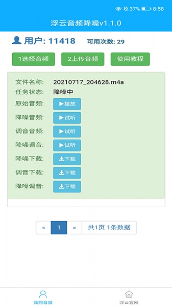 浮云音频降噪软件正式版下载_浮云音频降噪软件正式版最新下载最新版 运行截图4