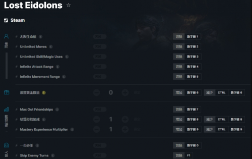 幻灵降世录(Lost Eidolons)十三项修改器下载-幻灵降世录(Lost Eidolons)十三项修改器电脑版下载v2.55 运行截图1