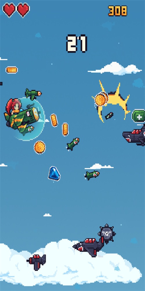 像素女孩飞机最新版游戏下载_像素女孩飞机手机版下载v1.0.4 安卓版 运行截图2
