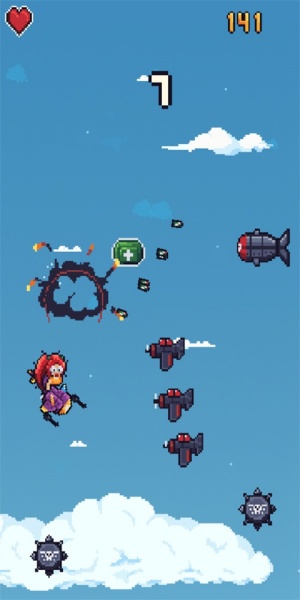 像素女孩飞机最新版游戏下载_像素女孩飞机手机版下载v1.0.4 安卓版 运行截图1