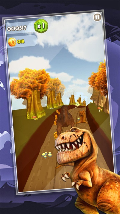 恐龙狩猎跑酷3D游戏下载_恐龙狩猎跑酷3D最新版下载v1.3 安卓版 运行截图1