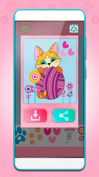 小猫着色游戏免费版下载_小猫着色手机版下载v1.4.1 安卓版 运行截图1