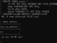 mysql创建表命令是哪句_创建数据表的命令语句是什么