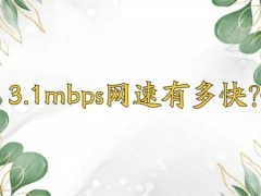 3.1mbps网速有多快_3.1mbps网速是多少