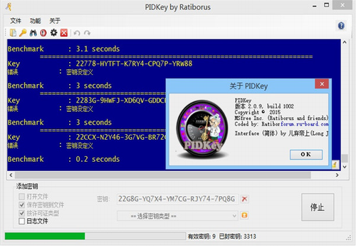 PIDKey中文版绿色版下载_PIDKey中文版(密钥批量检测工具) v2.1.5 电脑版下载 运行截图1