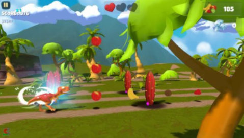 侏罗纪小岛奔跑3D游戏免费版下载_侏罗纪小岛奔跑3D最新版下载v1.0 安卓版 运行截图1