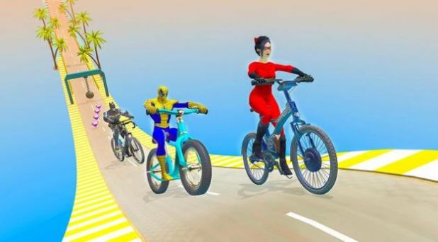 超级英雄空中自行车特技手游下载_超级英雄空中自行车特技安卓版下载v1.2 安卓版 运行截图1