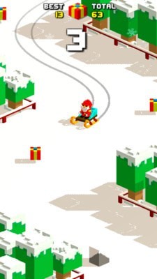 像素滑轮车圣诞游戏下载_像素滑轮车圣诞安卓版下载v1.0 安卓版 运行截图2