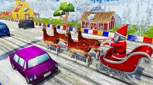 圣诞童车比赛安卓免费解锁版下载_圣诞童车比赛安卓手机版下载v1.0 安卓版 运行截图1