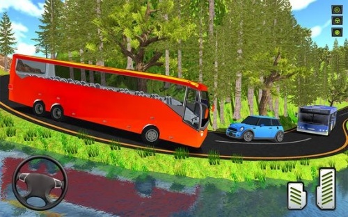 教练巴士山地越野驾驶模拟器游戏最新版下载_教练巴士山地越野驾驶模拟器汉化版最新下载v1.5 安卓版 运行截图2