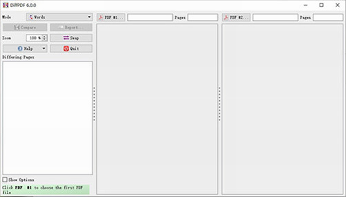 DiffPDF免安装版下载_DiffPDF绿色版(PDF文件对比软件) v6.0 中文版下载 运行截图1