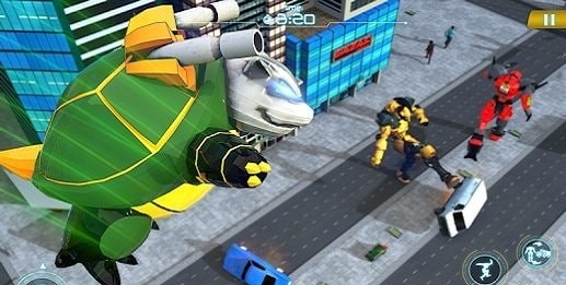 乌龟英雄汽车变形机器人射击游戏下载_乌龟英雄汽车变形机器人射击最新版下载v1.0.0 安卓版 运行截图2