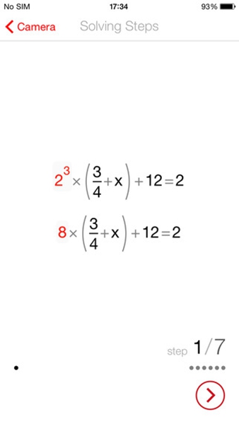 PhotoMath数学软件