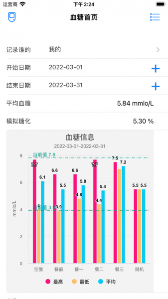 血糖管家软件下载_血糖管家2022下载v1 安卓版 运行截图2