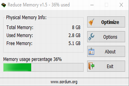 Reduce Memory免费版下载_Reduce Memory(内存清理工具) v1.5 电脑版下载 运行截图1