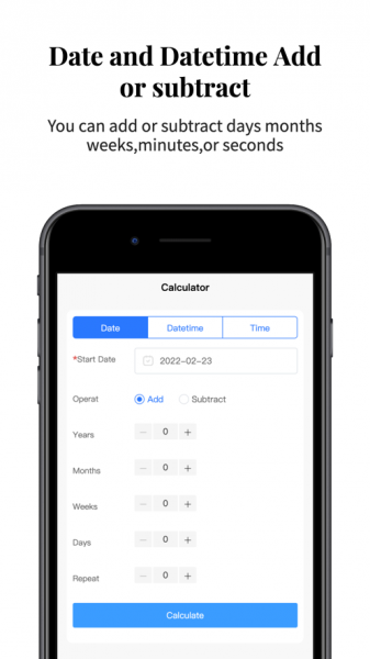 日期时间计算工具app手机版下载_日期时间计算工具最新版下载v1.0.5 安卓版 运行截图2