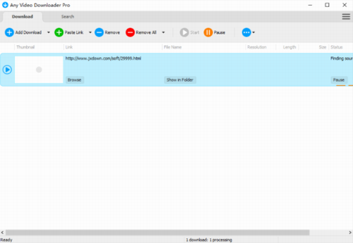 Any Video Downloader Pro官方版下载_Any Video Downloader Pro(视频下载工具) v7.22 电脑版下载 运行截图1