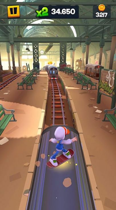 地铁滑板英雄跑酷游戏下载_地铁滑板英雄最新版下载v0.2.0 安卓版 运行截图1