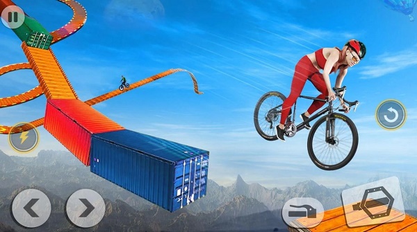 疯狂自行车特技赛3D手机版下载_疯狂自行车特技赛3D最新版下载v1.3 安卓版 运行截图1