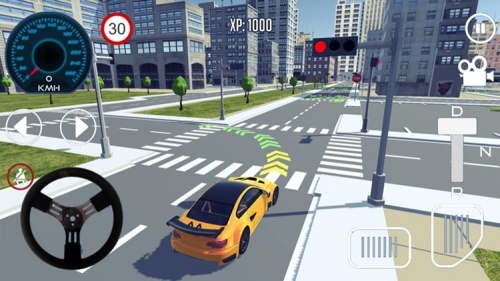 真实城市汽车模拟_真实模拟城市驾驶汽车游戏_真实城市赛车模拟器 运行截图1