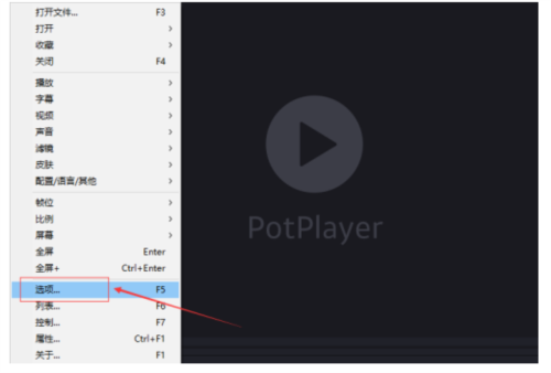 PotPlayer更换音频采集设备流程图2