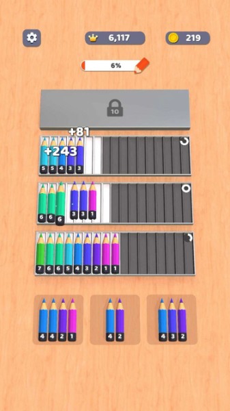 铅笔排序3D游戏下载_铅笔比赛3D游戏官方最新版_铅笔排序3D游戏官方版 运行截图1
