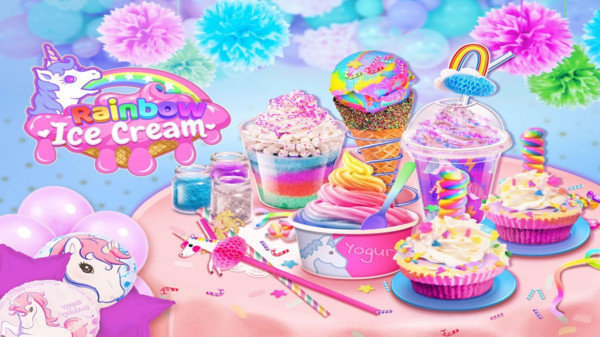 独角兽的彩虹冰淇淋游戏最新版下载_独角兽的彩虹冰淇淋免费武器版下载v1.4 安卓版 运行截图2