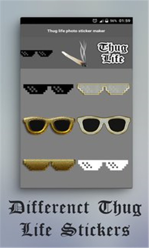 Thug life photo sticker maker加墨镜下载_Thug life photo sticker maker加墨镜免费下载最新版 运行截图2