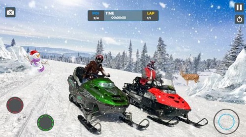 雪橇竞速雪地越野免费内购版下载_雪橇竞速雪地越野免广告版下载v1.3 安卓版 运行截图1