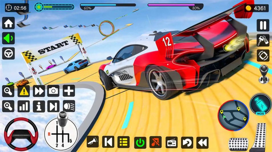 巨型坡道汽车特技游戏下载_巨型坡道汽车特技最新手机版下载v1.0 安卓版 运行截图1
