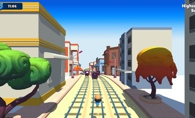 地铁跑酷奔跑游戏最新版下载_地铁跑酷奔跑免费武器版下载v1.1 安卓版 运行截图3