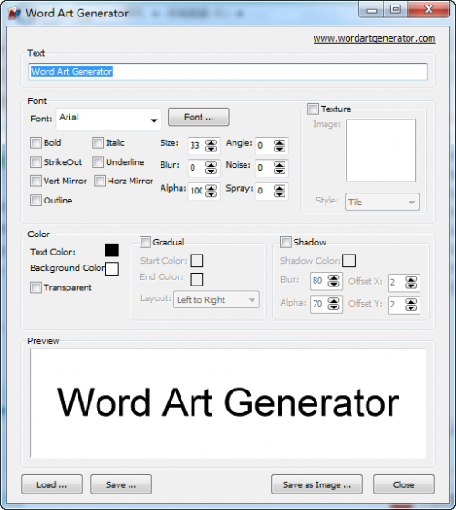 艺术字体在线生成器下载_艺术字体在线生成器电脑版免费最新版v1.0 运行截图2