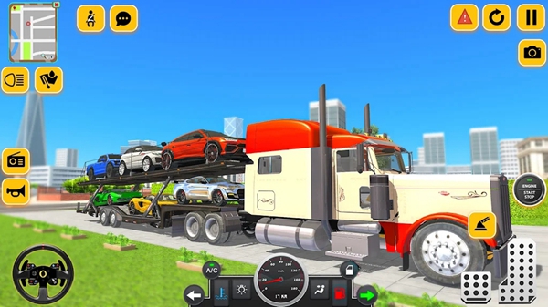拖车卡车汽车运输游戏下载_拖车卡车汽车运输最新手机版下载v1.2 安卓版 运行截图1