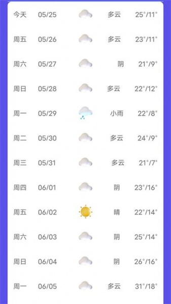 新月天气预报app下载_新月天气安卓版下载v20230525 安卓版 运行截图3