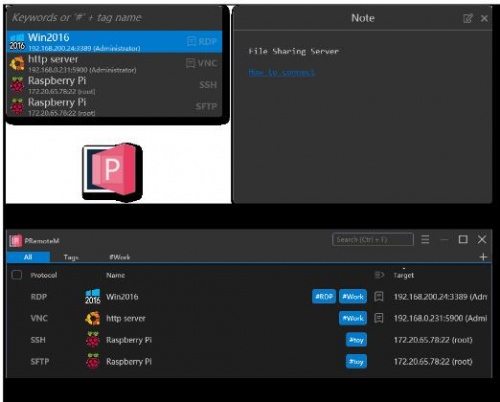 远程桌面管理器电脑版免费下载安装_远程桌面管理器PRemoteM下载V0.7.2 运行截图2