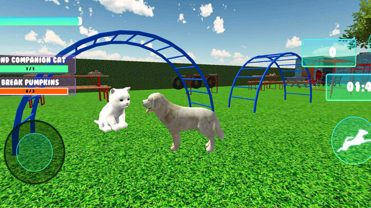 虚拟小狗宠物狗护理3d游戏下载_虚拟家庭宠物狗3D游戏下载_虚拟家庭宠物狗3D手机版下载 运行截图1