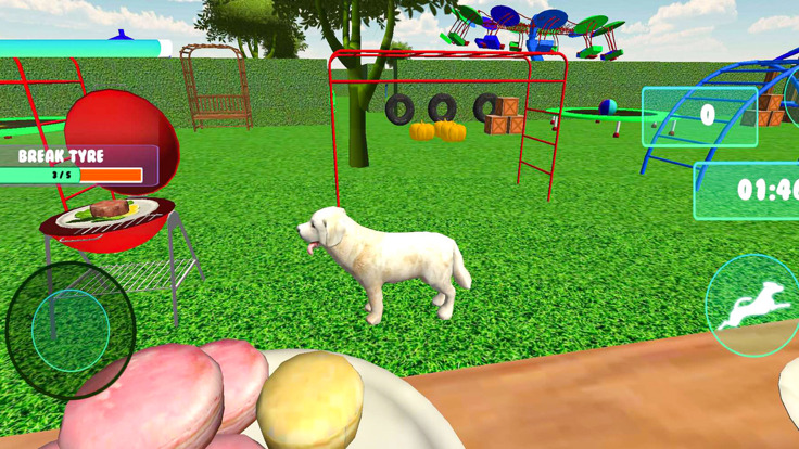 虚拟小狗宠物狗护理3d游戏下载_虚拟家庭宠物狗3D游戏下载_虚拟家庭宠物狗3D手机版下载 运行截图2