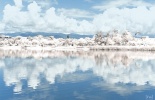 ps雪景效果怎么做_湖泊景观调成好看的雪景效果图教程