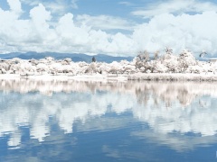 ps雪景效果怎么做_湖泊景观调成好看的雪景效果图教程