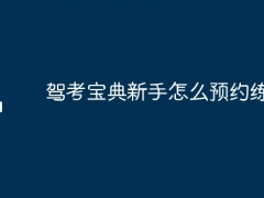 驾考宝典新手怎么预约练车