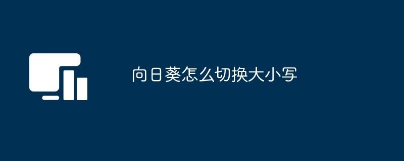 向日葵怎么切换大小写[多图]