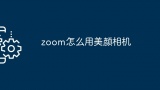 zoom怎么用美颜相机