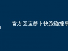 官方回应萝卜快跑碰撞事故