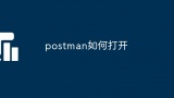 postman如何打开