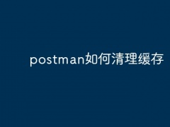 postman如何清理缓存