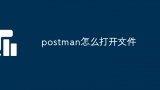 postman怎么打开文件