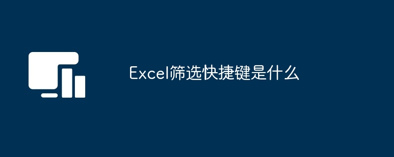 Excel筛选快捷键是什么[多图]