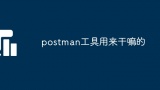 postman工具用来干嘛的