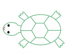 画图工具如何画乌龟等各种小动物 画图工具如何使用线条和形状勾勒动物轮廓